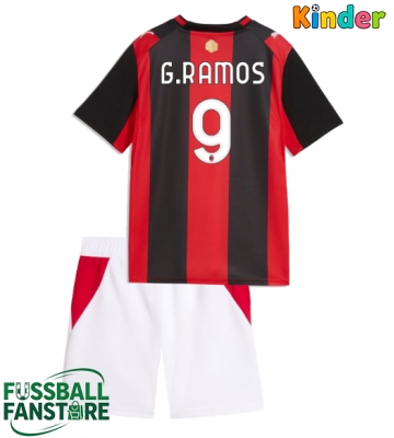 AC Milan Goncalo Ramos #9 Replik Heimtrikot Kinder 2026-27 Kurzarm (+ Kurze Hosen)